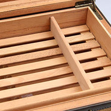Guoda Umidificatore Sigari Humidor/Materiale Sigaro/umidità Costante/Doppio Strato/capacità Circa 50 Sigari/Dimensioni 29,5x22x12 Cm/Marrone