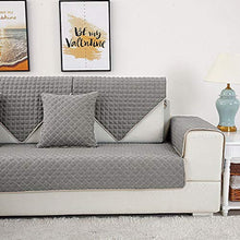 Copridivano angolare antiscivolo per divano Meridienne, copridivano con motivo per divano a penisola rimovibile, per bambini, cani e gatti, grigio, 90x160cm 1pcs
