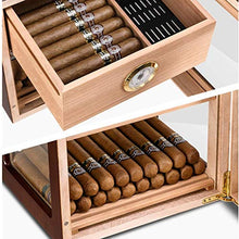 Gymqian Humidors Office Cigar Box Small Sigaro Transparent Light Box Sigaretta Piano Pittura per Gli Amici Regali da uomo/Braun / 24.5x24.5x24.5cm