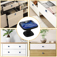 Seadolphinmoonpalm foglie Pomelli per Porta Set di 4 Pomelli per Mobili Manopole per Cassetti Cucina Armadio Vetro