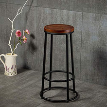 Sgabelli sgabelli cucina sgabelli per cucina Retro Sgabello metallo controtelaio Bar Chair Cucina Colazione Sedie da pranzo sedile in legno gambe metallo Pub Industrial Style sgabelli alti Brown