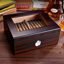 Humidars Cigar Humidor Humidor - Box Legno di Cedro humidor Scatola con umidificatore umidificatore può contenere circa 50 sigari mantenerlo fresco .Scatola di immagazzinaggio di cigari di grande capa