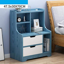 Comodino Comodino 2 cassetti Semplice Comodino Multifunzionale Comodino da Letto cassetti Tavolino con Storage Shelf (Color : A, Size : 47.5x30x70cm)