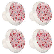 4 maniglie per armadietti, credenze, cassetti, mobili da cucina o camera dei bambini, San Valentino, stile retrò, con note musicali, uccelli