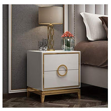 LSX-Comodino Comodino, Moderno e Minimalista Classico Minimalista, Placcato Oro Chiaro, Angolo Letto da Una Camera da Letto, Che Si sviluppa su Tutto l'armadio, Adatto per: Soggiorno/Camera da Letto