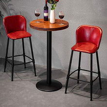 LIYANNG Sedie da Bar con Imbottitura in Pelle, Sgabelli da Bar con Schienale, capacità di 440 Libbre, per Bar, Cucina, Tempo Libero, Bar, Reception