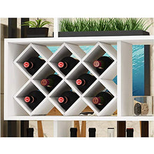 FPigSHS Porta Bottiglie da Vino Cantinetta per Vini Vetrinetta Vetrina Armadio divisorio Espositore a Terra Scaffale a Muro Multifunzione Contatore Bar da Soggiorno Soggiorno Cantina