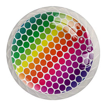arcobaleno 4 PCS Pomelli per Porta, Pomolo per Mobile, Pomelli per Mobili con Viti, Maniglia per Armadietto, Pomelli per Porta, Pomelli per Cassetti per Porta, Armadio, Cassetto e Credenza