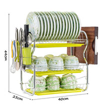 LYM &ripiano di stoccaggio Mensole da Cucina, Scolapiatti Scolapiatti Portautensili Multifunzione Scaffale Nano Scaffale -3 Piani Scaffale di Finitura (Color : 1#)
