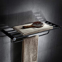 SWNN Bathroom Shelves Portasciugamani in Rame Completo Porta Asciugamani in Acciaio Europeo E Americano in Stile Europeo E Americano Portasciugamani Doppio Perforato con Servizi Igienici Nordici