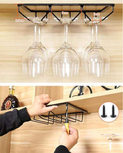 FCXBQ Bicchiere da Vino in Vetro Portabottiglie da Vino, portabottiglie da Vino rovesciato Porta Bicchiere Alto da casa portabicchieri Appeso Barra di Ferro Appeso portabottiglie da Vino in Metall
