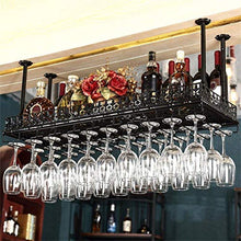 UYZ Portabicchieri, Espositore per Bar con portabicchieri da Vino sospeso (Dimensioni: 120 Volte; 35 cm)