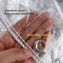 SHIJINHAO Telo Impermeabile Esterno,Telone Impermeabile In PVC Trasparente Con Occhielli, Tettoie Resistenti Alle Intemperie Pieghevoli, Copertura Antipioggia Da 0,35 Mm Per Mobili Da Giardino, Piante