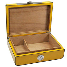 HCKZ Bene Humidor, Cedar Humidor Creative Humidor Sigari Scatola di immagazzinaggio .Fascia Alta (Color : Yellow)