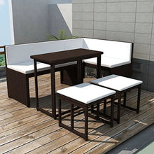 Tidyard Set Divani da Giardino, Mobili da Esterno 12 pz in Polirattan Modulare Marrone