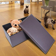 Sgabello Pieghevole Multifunzionale per Ufficio Resistente all'umidità(Brown)