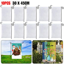 fgyhty 10pcs Forma Piena di Colore Banner Partito Esterno Poliestere White Flag Giardino Patio Flag 30x45cm