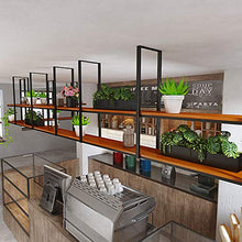 Mensola a soffitto Portabottiglie Per Vino Da Soffitto, Scaffali Galleggianti A 2 Livelli Per Casa Industriale Scaffale Divisorio In Legno, Sospeso, Per Cucina, Ristorante, Bar ( Size : 120*30*80cm )