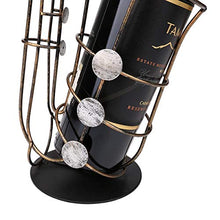 TRJGDCP Metallo Sax Wine Rack del Basamento della Moderna Crafts Opera Wine Regalo Figurine Creativo Bottiglia di Vino della Decorazione della casa di Accessori Portabottiglie Decorativo