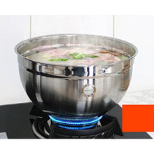 Weq Lavabo Rotondo in Acciaio Inox 304, lavabo, lavabo, zuppa, lavabo, lavabo, Verdure, condimento, pentole più Spesse 24 cm.