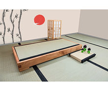 Vivere Zen - Lettino montessoriano Artigianale per Bambini - Akachan + Futon e Tatami Inclusi - Misure EST. 66x126 - Misura INT. 60x120 + Futon e Tatami