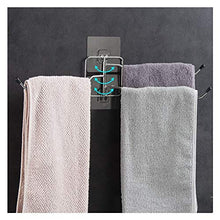 GJXJY Appendiasciugamani da Muro, Autoadesivo Porta Asciugamani con 3 Braccio Oscillante, 180° Ruotabile Porta-Salviette Nessuna Foratura per Bagno, Cucina2pcs