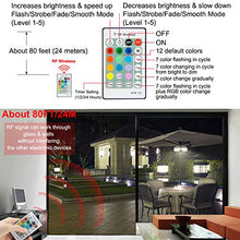 HONWELL Luci per ombrellone, 12 LED in plastica con lampadina per ombrellone, luce da esterno a batteria con timer, cambio colore con telecomando per ombrellone, tende da campeggio
