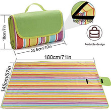STKASE® Coperta da Picnic Impermeabile, Coperta da Spiaggia Anti Sabbia, Portatile Pieghevole Tappeto con Manico per PIC-nic, Spiaggia, Escursionismo, Campeggio, Parcheggio, Viaggi,145 * 180CM
