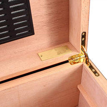 WAWAYU Portasigari, Red Rose Superficie Opaca Legno di Cedro Cigar Humidor Creativo casa Cigar Box di stoccaggio