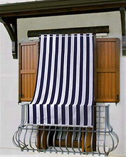 SpazioTessile Tenda da Sole Esterno Righe Blu 100% Poliestere Ombreggiante Grande 4 Mis RM (L 140X250 H)