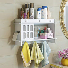 Jingdun Mensola Bagno Parete Appeso Muro del Bagno Gratuito punzonatura a Muro di Carta igienica portasciugamani armadietto di immagazzinaggio vanità
