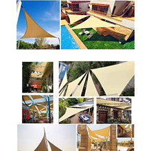 MTYQE Tenda da Sole Vela Blocco UV Impermeabile Giardino Esterno Patio Party Protezione Solare Tettoia Triangolare con Corda Libera