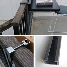 Tavolini da appoggio Tavolo da Balcone Pieghevole può Essere Appeso alla Ringhiera, Tavolino da Esterno, Tavolo da Bar in Metallo in Lega di Alluminio Tavolo da Parete, Regolabile in Altezza