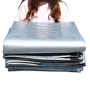 GJSN Outdoor Multiuso Incatramata Telone Impermeabile Tarp Riparo Della Tenda Di Copertura, Pe Foglio Di Protezione per Greenhouse/Open Storage/Camion/Giardino,2Mx3M