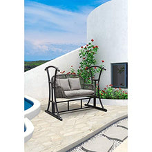 HLZY Grande aliante all'aperto con Supporto, Sedie a Battente all'aperto per Adulti, Principessa Swing Bed Garden Swing Lazy Dzeche Amaca Amaca Banco da Esterno Panco da Portica all'aperto Giardino