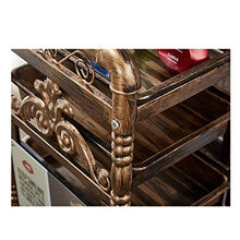Jia He Carrello Carrello per parrucchiere Attrezzo per capelli Salone per barbiere Bellezza per tinture calde Mobile Mobile per passeggino multifunzione Carrello portautensili portatile a quattro ruot