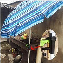 SH-Flying Supporto per ombrellone per ringhiera/corrimano per Balcone, Supporto per ombrellone Molto Robusto, Supporto per palo per ombrellone per Balcone per ringhiere Orizzontali