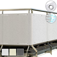 Sol Royal Frangivista e Telo frangivento per balconi SolVision HB2 90x500 cm Isolante - con Occhielli - Bianco