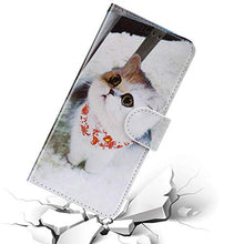 URFEDA Compatibile con Samsung Galaxy J7 2016 Custodia Pelle Cover Retro Flip Case Colorato Cover Portafoglio Magnetica Libro Cuore Custodia Libretto Antiurto Cover Supporto Stand Wallet Case Gatti