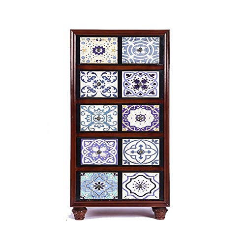 Heqianqian Cassettiera A Credenza Cinque mobilia del cassetto Armadio di immagazzinaggio di Legno Solido Nostalgic Retro cassetto del Modello del Governo for Soggiorno Mobili per Camera da Letto