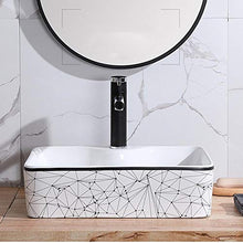 Feixunfan Lavabo Bagno Art Rettangolare Lavandino del Bagno Mobile Vanity WC WC per Il Ristorante Dell'hotel (Color : Rectangle B, Size : 48x37x13cm)