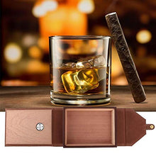 HGY Mini Cuoio Portatile Humidor Cigar Box Legno di Cedro portasigarette Contenitore di immagazzinaggio (Brown)