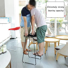 MJY High-End Bar Stool Moda Ferro battuto Bar Stool Cucina Colazione sedia Torna poggiapiedi Design Bianco (Altezza seduta: 75cm)