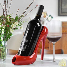 ZFF Conservazione del Vino Wine Rack - Scarpe Tacco Alto delle Donne di Modo Design Wine Rack casa Arredamento Decorazione Artigianato Regalo Vino Piano cremagliera Indipendente (Color : Red)