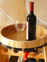 DanDiBo Scaffale-Vini Botte-Vini Botte in Legno Alt.81 cm Nr.0370 Porta-Bottiglie Scaffale verniciatura Naturale