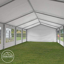 TOOLPORT Tendone per Feste Gazebo 3x6 m Bianco PE ca. 180 g/m² Impermeabile Protezione UV Tenda Giardino Sagre Eventi Mercati Esterno