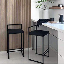 YS Sedia Sgabello da Bar Sedile da Bar, Sedile da Pranzo per la Casa con Struttura in Metallo Alto Semplice Creativo Nordico,66 cm,66 cm
