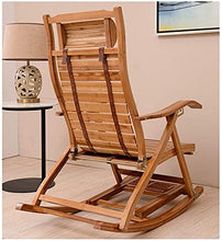 Reclinabili Bamboo Sedia a Dondolo Bambino Sedia Pieghevole per Adulti Casa Poltrona Sedia Cool Sedie Fretta Sedia anziana Pranzo Pranzo Pranzo Sedia