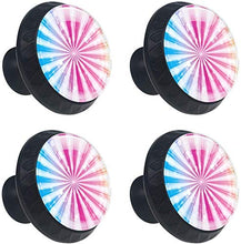Arcobaleno colorato Sunburst Pomelli per Porta Set di 4 Pomelli per Mobili Manopole per Cassetti Cucina Armadio Vetro
