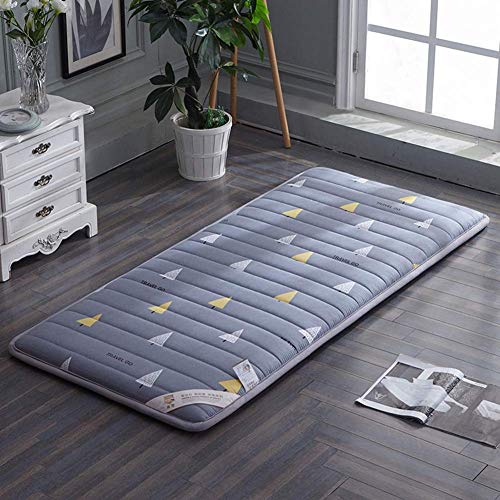 Z&HA Piano Materasso Futon, Full Doppia Queen Size Mattress Pad Topper Antiscivolo Roll Up Traspirante Tradizionale Giapponese Tatami-Camel-Twin,C,180 x 200 cm